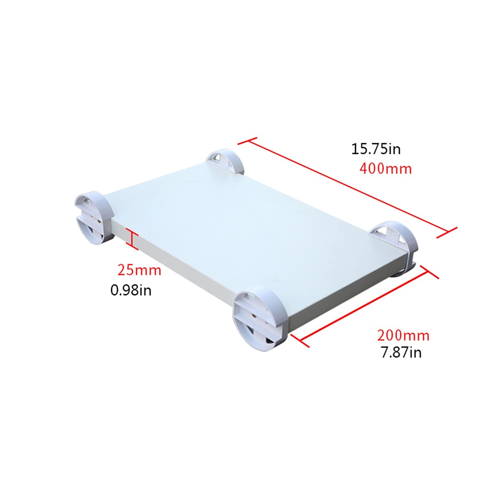 Supporto per CPU Supporto per CPU Supporto per carrello per PC, Carrello per supporto per PC desktop, Carrello per supporto per PC da pavimento con ruote sotto la scrivania ， Sei dalla vendita （Bian