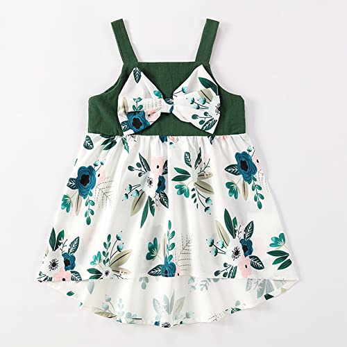 AWIBMK Mommy and Me Matching Dresses Leopard Ruffled Midi Dress Summer Solid Color Stripe Mom Daughter Matching Outfits4