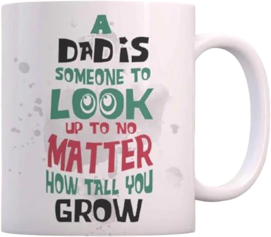 Personalized A Dad Is Someone Ceramic Coffee Mug, Dad Birthday Gifts Ideas, Funny Gift For Dads Grandpa On Father's Day, Funny Cup For Father From Daughter Son Kid, Best Daddy Gifts On Father's Day