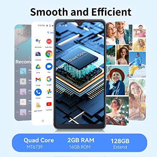 Cubot Note 8 Smartphone Without Contract, 4G Android 11 Mobile Phone, 5.5 Inch Hd Display, 13Mp + 5Mp Camera, 3100Mah Battery, 2Gb/16Gb, 128Gb Expandable, Dual Sim #TOP4