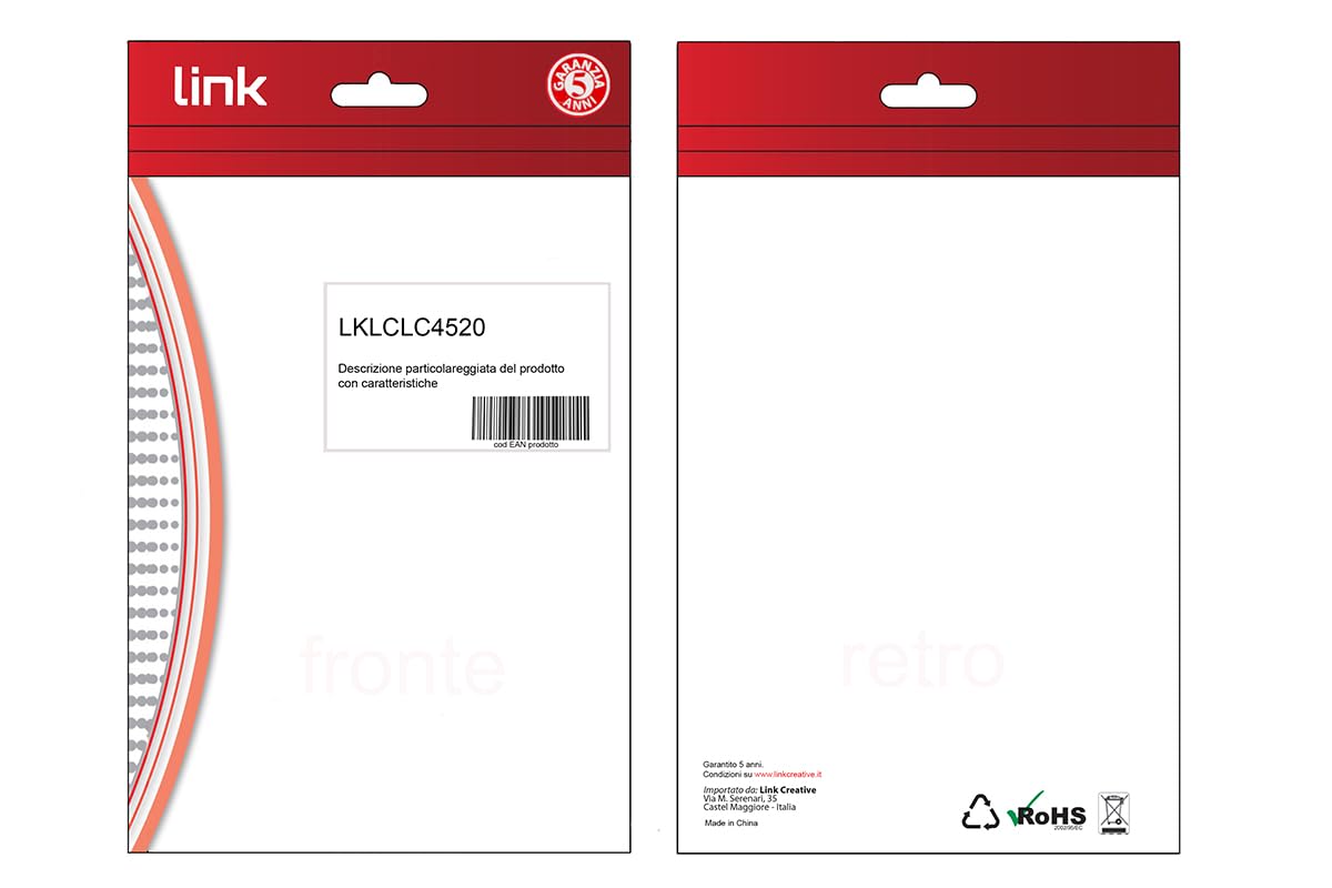 LINK LKLCLC4520 cavo fibra ottica multimodale LSZH duplex OM4 50/125 connettori LC-LC lunghezza 20 mt. colore viola per connessioni ad alta velocità e trasferimento dati fino a 100 gigabit ethernet