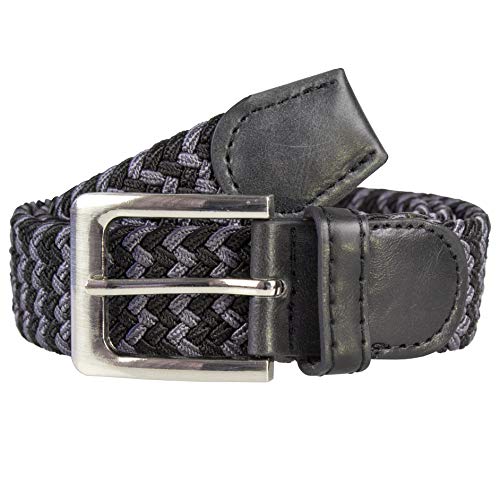 Image of Canvas Elastic Fabric Woven Stretch Multicolored Braided Belts