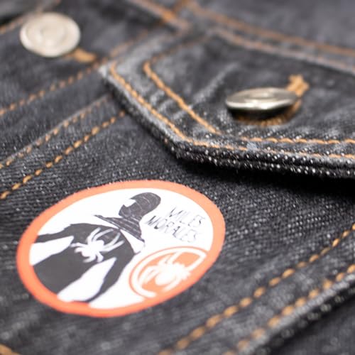 Marvel Spiderman Jean Jacket with Hoodie Spider-Man Miles Morales Denim Jacket for Little and Big Kid Boys Fashion Jacket3