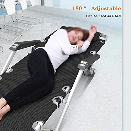 Pont inclinable noir et gris avec fauteuil de camping réglable - 3
