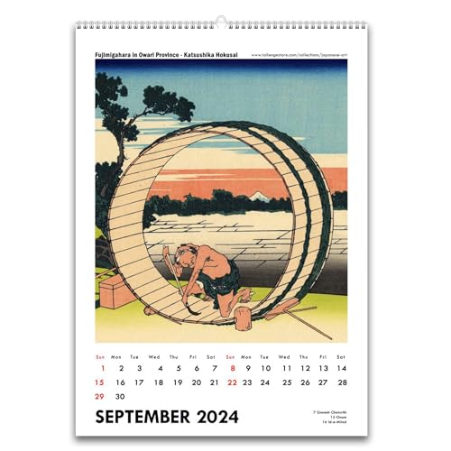 Image of Tallenge - Japanese Masters Collection - 2024 desk Calendar - 6 x 9 Inches (Paper, Desk Calendar)