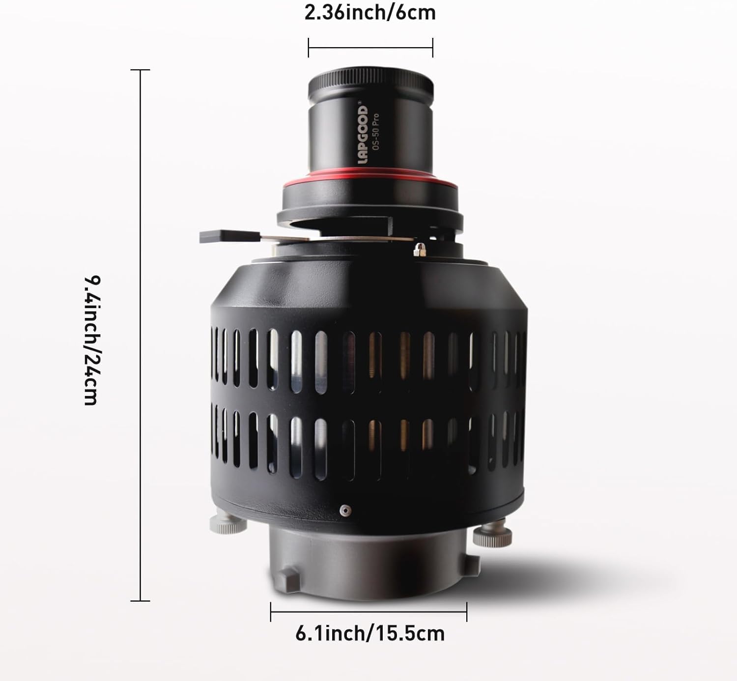 Os-50pro Snoot CóNico óPtico Bowens Mount Kit con Lente De 50 Mm, Filtro De Color Y Gobos, Kit De Snoot CóNico Bowens Mount para Flash De Estudio Monolight Led