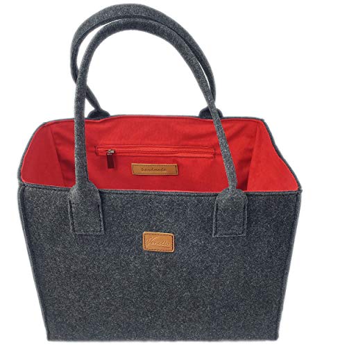 Sac à main en feutre Venetto grand cabas de shopping pour vos courses en ville