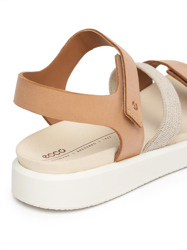 Image of ECCO Flowt Brown Women Flat Sandal