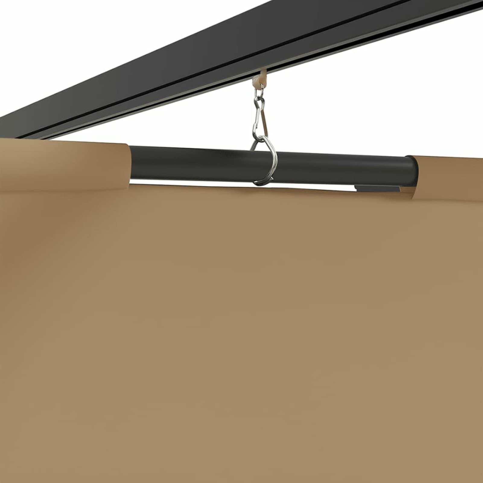 Gazebo con Tende 3x3 cm Grigio Talpa in Acciaio,Gazebo,Impermeabile,Anti UV,Gazebo da Giardino,Gazebo Esterno-313897