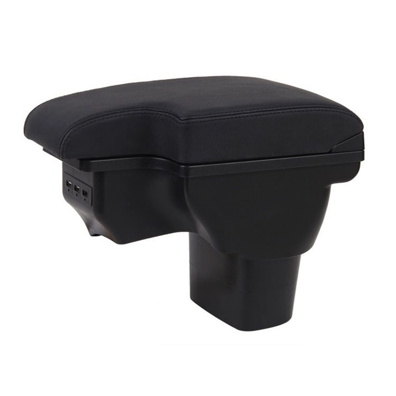 For NISSAN For Juke For Infiniti ESQ 2010-2019 Car Armrest Box Accessories Interior Storage Box Retrofit Parts USB(B2 Real Corium 3USB)