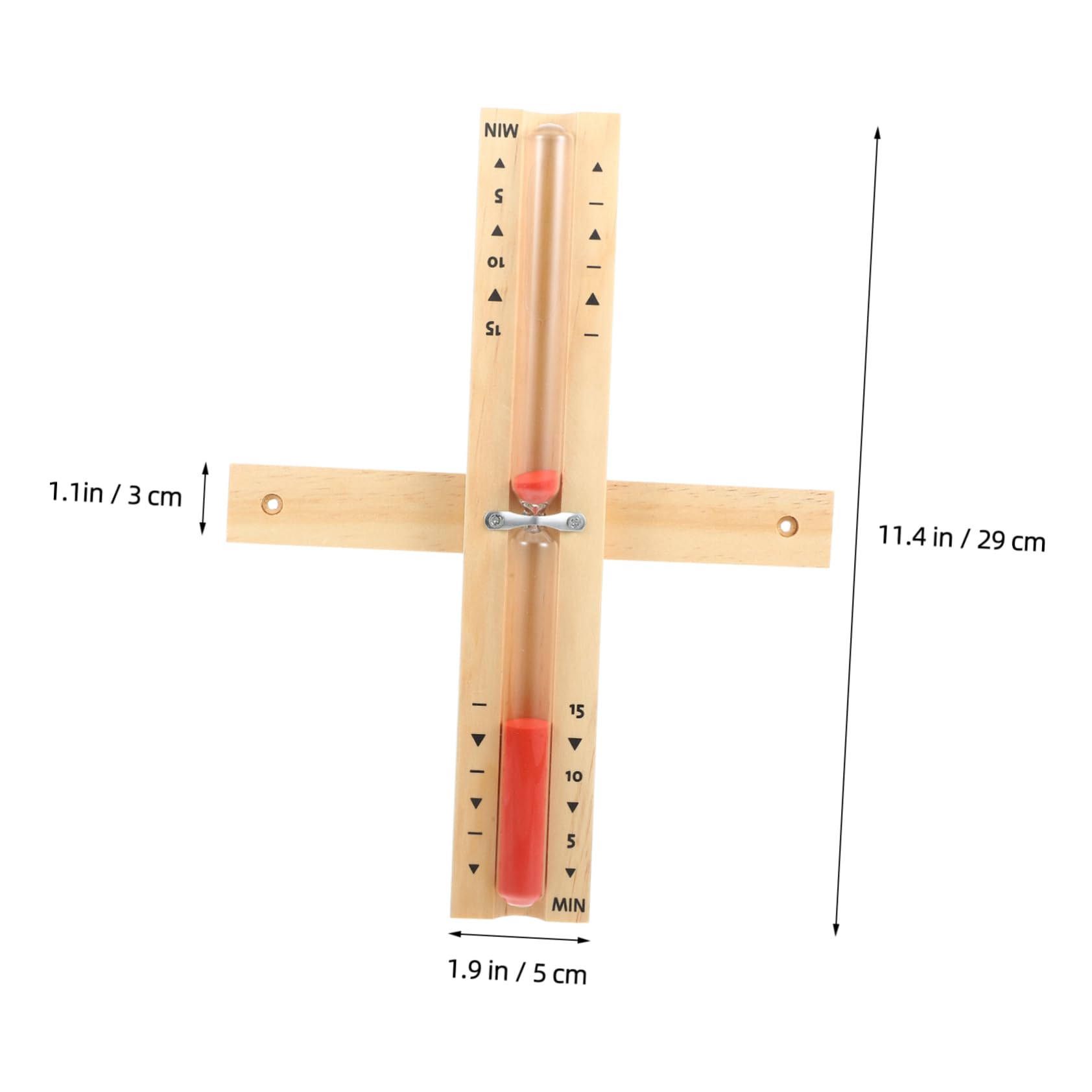 Ipetboom 4Szt Timer Do Sauny Sauna Używany Drewniany Timer Do Sauny Drewniany Timer Do Sauny Sauna Drewniany Wielokrotnego Użytku 15-Minutowy Timer Piaskowy