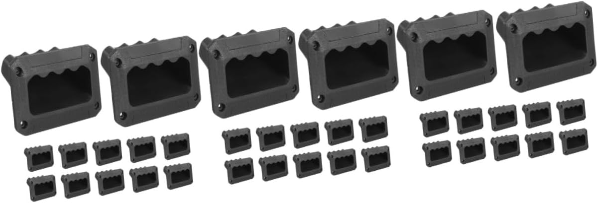 DOITOOL 36pcs Heavy Duty Plastic Speaker Handles for Cabinet Box Speaker Pulls for Easy Transportation Compact Side Handles for Stage Use