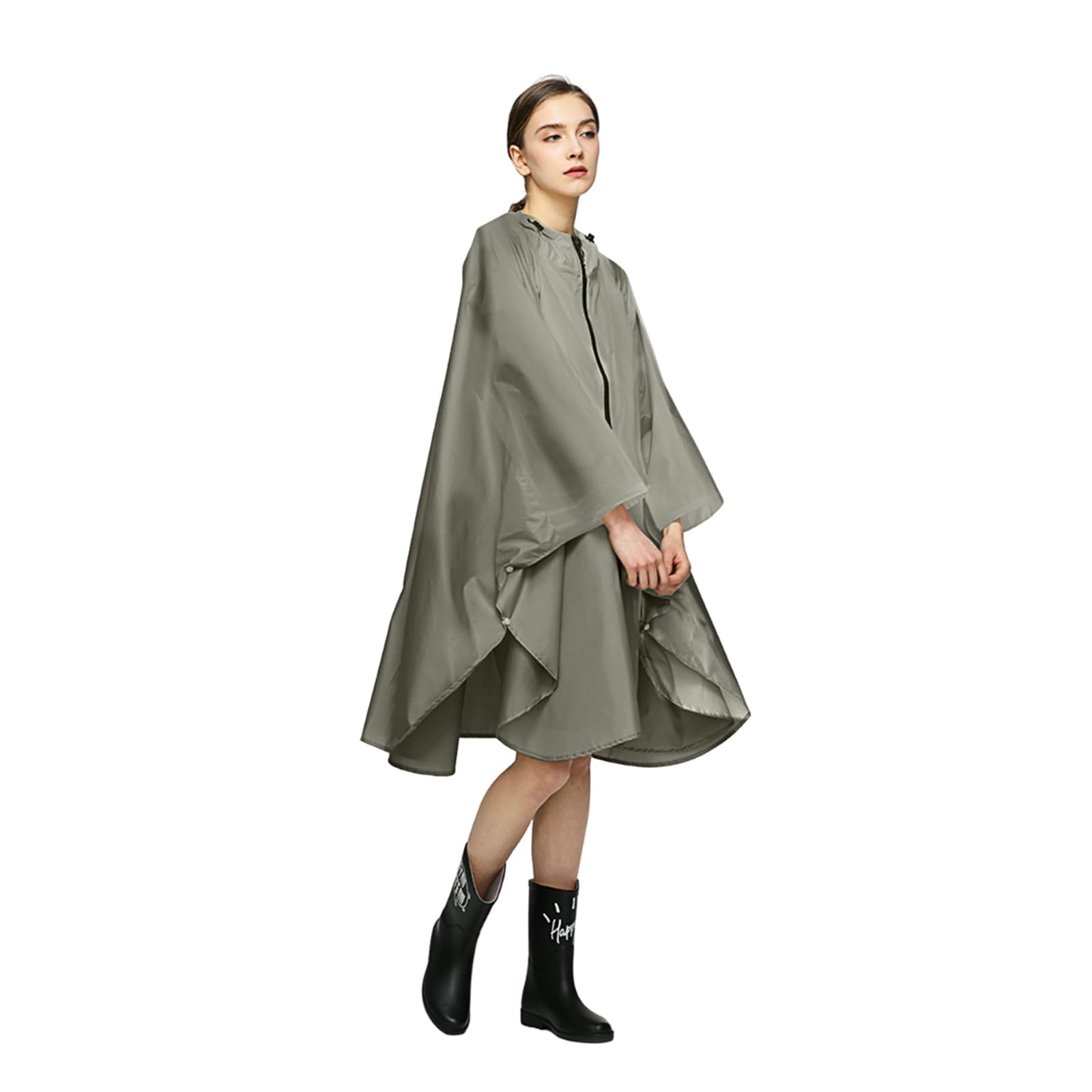 LAMA Fashion Rain Poncho Unisex Raincoat Breathable Rain Cape Lightweight Rain Jacket Rain Protection Clothing Raincoat as Picnic Blanket Awning for Men Women Bicycle Motorcycle Hiking Camping Travel