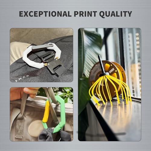 Image of OVERTURE Super PLA+ Filament 1.75mm, Toughness Enhanced PLA Plus, Professional Toughness 3D Printer Filament 1kg (2.2lbs), High Precision + /- 0.02mm (White)