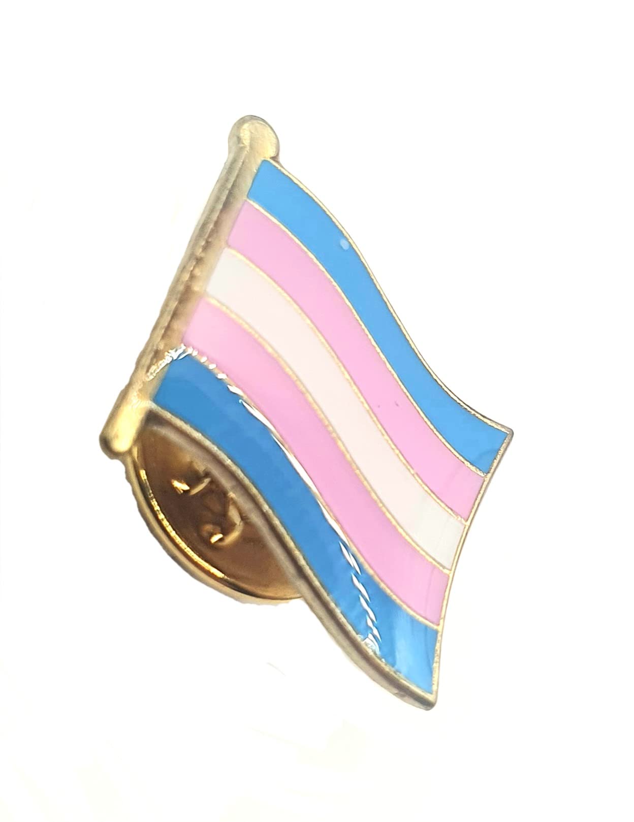 Pin de metal con bandera de orgullo de género transexual transexual LGBT, Metal