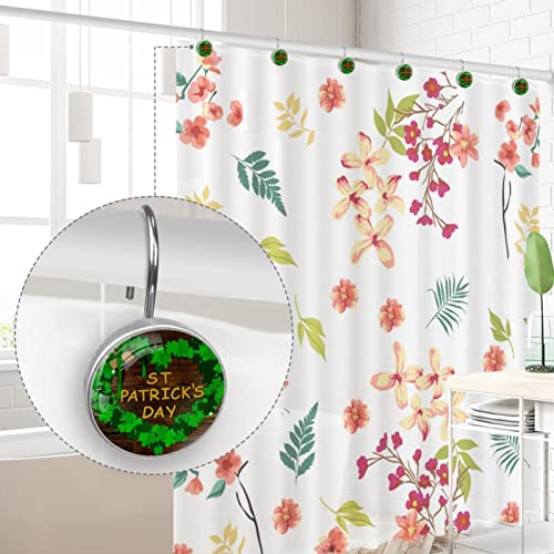 Crochets rideau de douche Saint Patrick double anneau tringle douche - 5