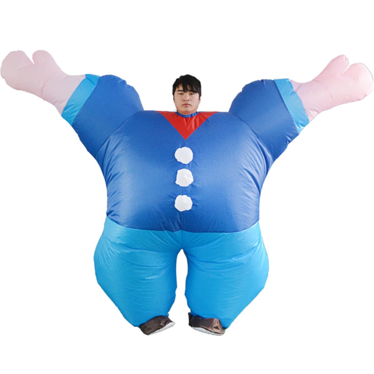 Abaodam 2 Piezas Disfraz Inflable de Cuerpo Completo para Hombre Material de Poliéster y Diseño Llamativo Adecuado para Fiestas y Espectáculos de Escenario