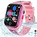 Produktbild Kinder-Smartwatch Telefon  IP67 wasserdichte Smartwatch Jungen Mädchen mit Touchscreen 5 Spiele Kamera Alarm SOS Anruf  Telefonuhr Digital Armbanduhr für 3-13 Jahre Kinder Geburtstagsgeschenk (Pink)