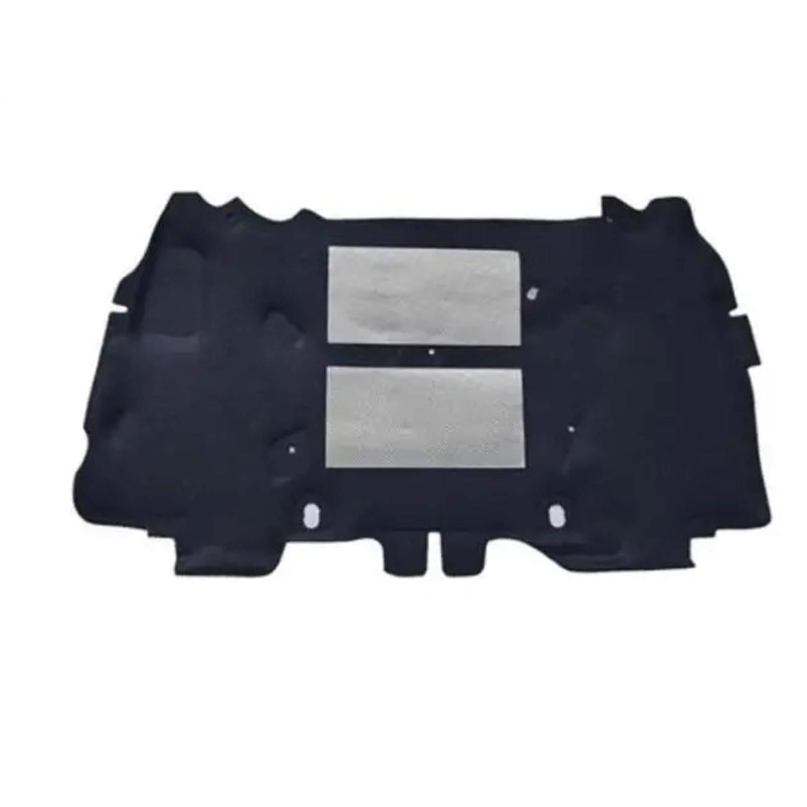 Himwqfuh Double Aluminum Foil Car Hood Insulation Pad For Jeep For Wrangler 2007 2008 2009-2017 Car Heat Sound Insulation Cotton Front Hood Engine Firewall Mat Pad Cover(Double Aluminum Foil)