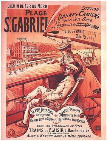 Plage Saint Gabriel Camiers Poster Reproduction 50 x 70 cm Luxury Paper 300 g – HD Digital File Sale Possible
