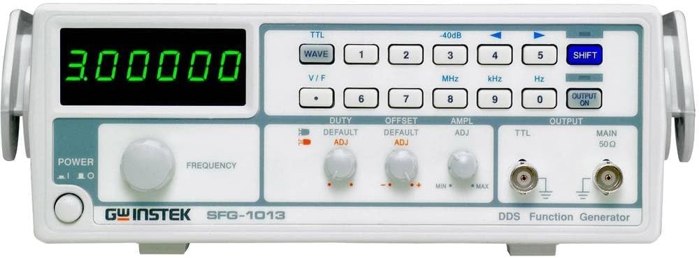 GW Instek SFG-1003 DDS Function Generator with 6 Digit LED Display, 0.1Hz to 3MHz Frequency