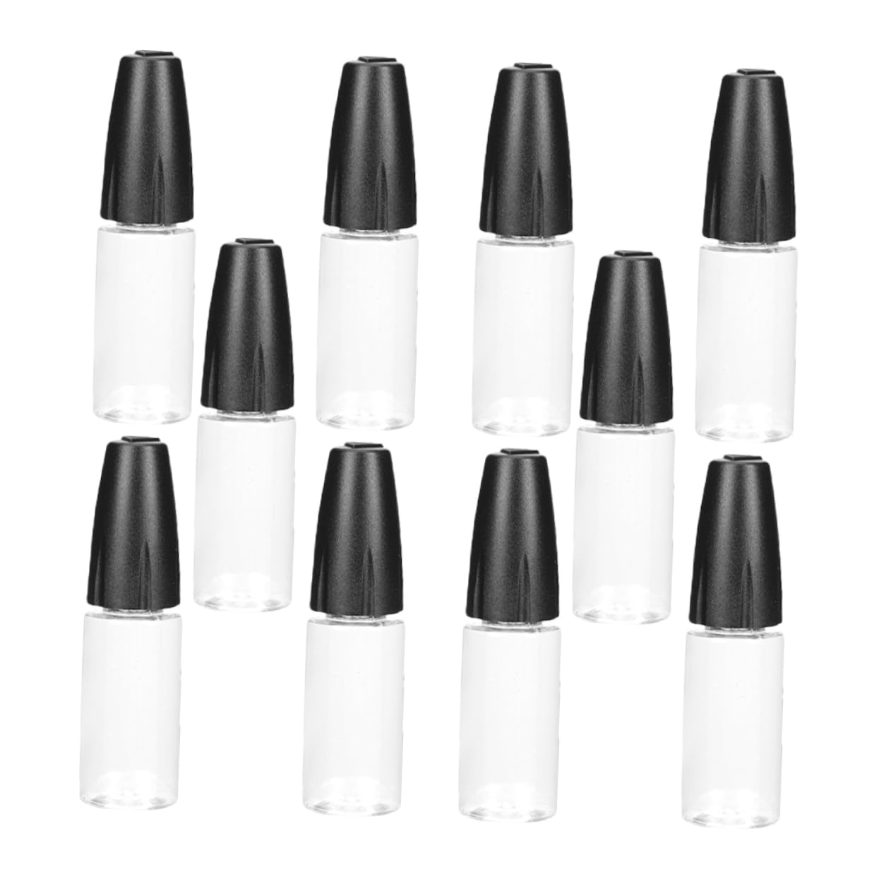 Amosfun 5 Sätze Transparente Flasche Mini-quetschflasche Kleine Flaschen Einfach Squeeze-flaschen Applikatorflasche Mit Feiner Spitze Flasche Drücken Das Haustier 10 Stück * 5