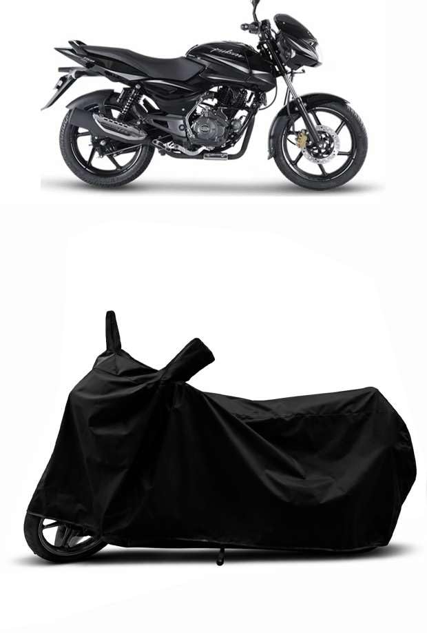 Image of Heavy Duty Waterproof Scooty & Bike Cover for Bajaj Pulsar 150 - UV Resistant, Dustproof & Rain Protection, All-Weather Outdoor Cover for Bikes & Scooty with Buckle Straps