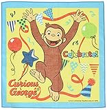 丸眞 ハンカチ おさるのジョージ 約30×30cm パーティージョージ 綿100% 4765007700