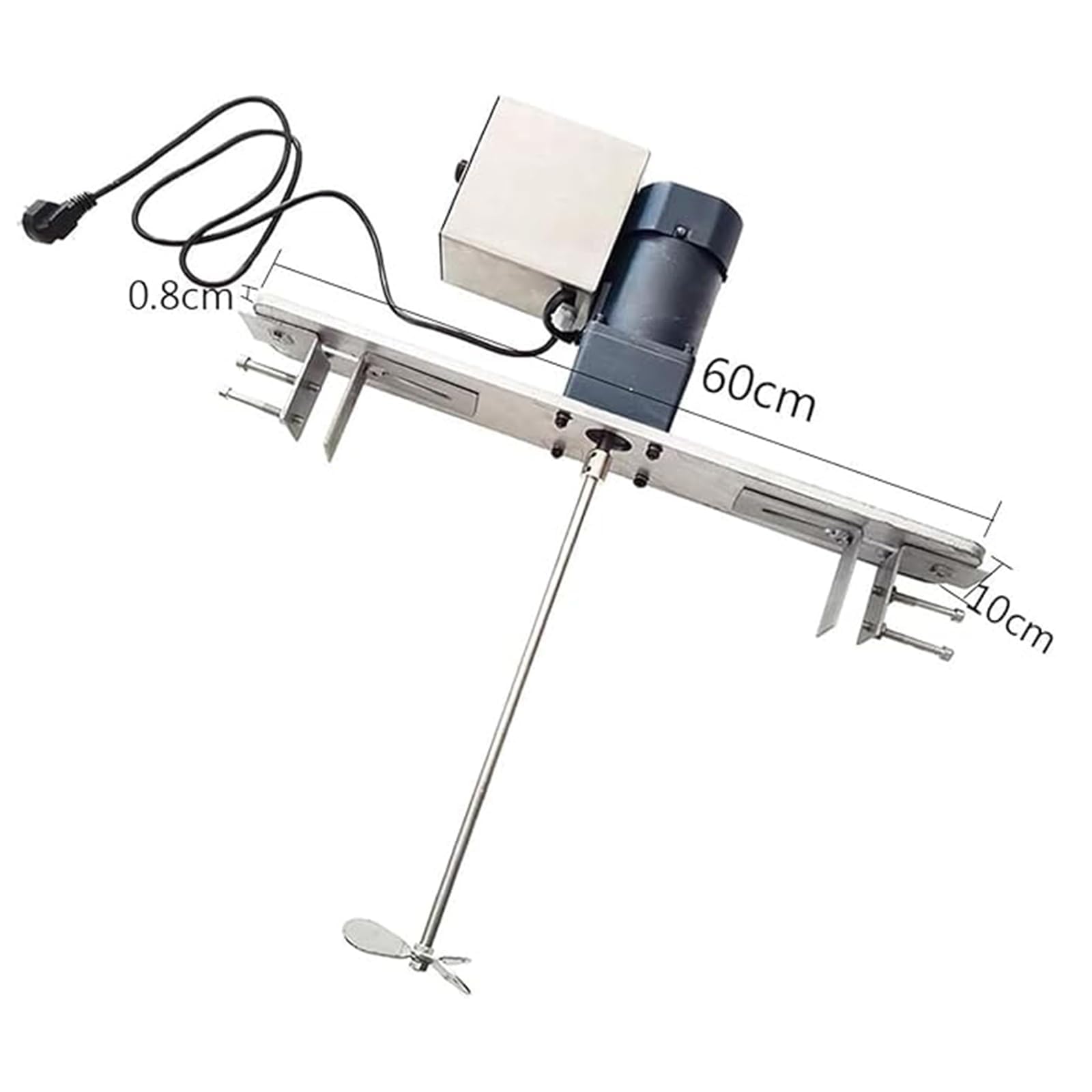 Mezcladora De Pintura Para Ibc De 140 W, Agitador Industrial De 200 Rpm | Mezcladora montada en tanque, varilla ajustable de 42-52 cm, resistente a altas temperaturas, para tintas, recubrimientos y r