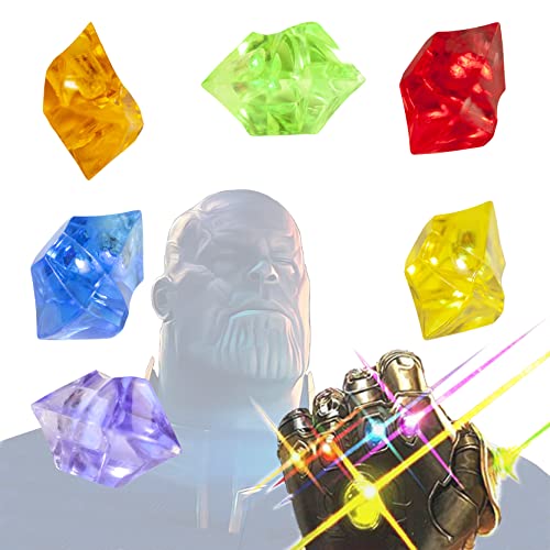 Wireless Induction Infinity gem led, The Best Thanos Toys with DIY Stones Infinity war Stone Light up Magnets time Marvel Integrity gem Props for Cosplay Ring Toys Action Figure Kids