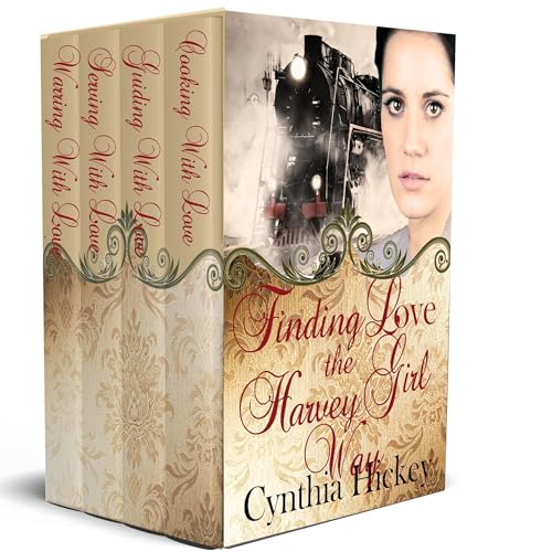 Finding Love the Harvey Girl Way Audiolibro Por Cynthia Hickey arte de portada
