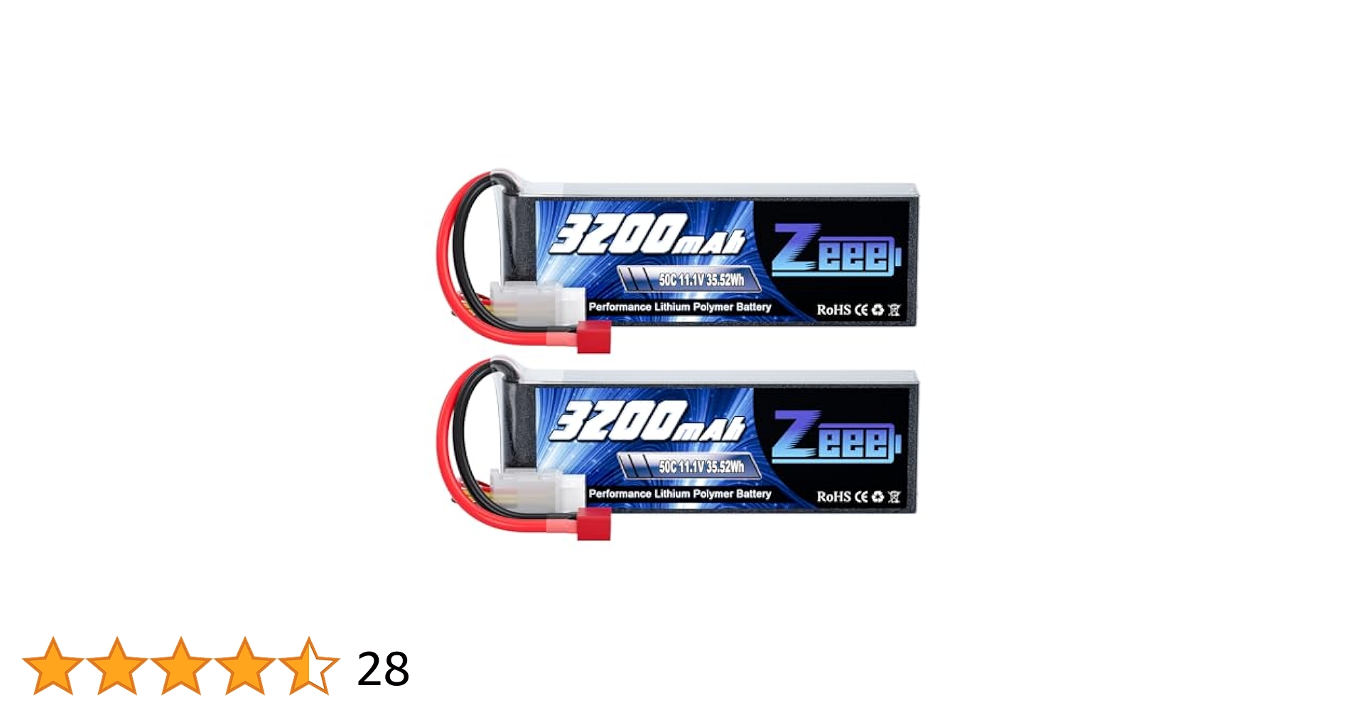 Amazon.co.jp: ゼエエ Zeee 3S 11.1V 50C 3200mAh Tプラグ付き 2