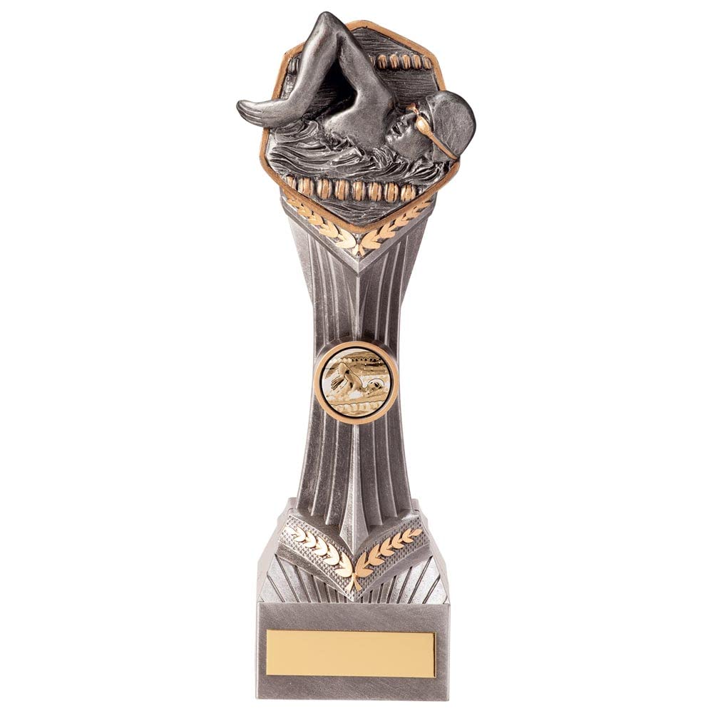 Trophy Superstore Falcon Male Swimming Trophy - Free Engraving - 240mm G-60x25