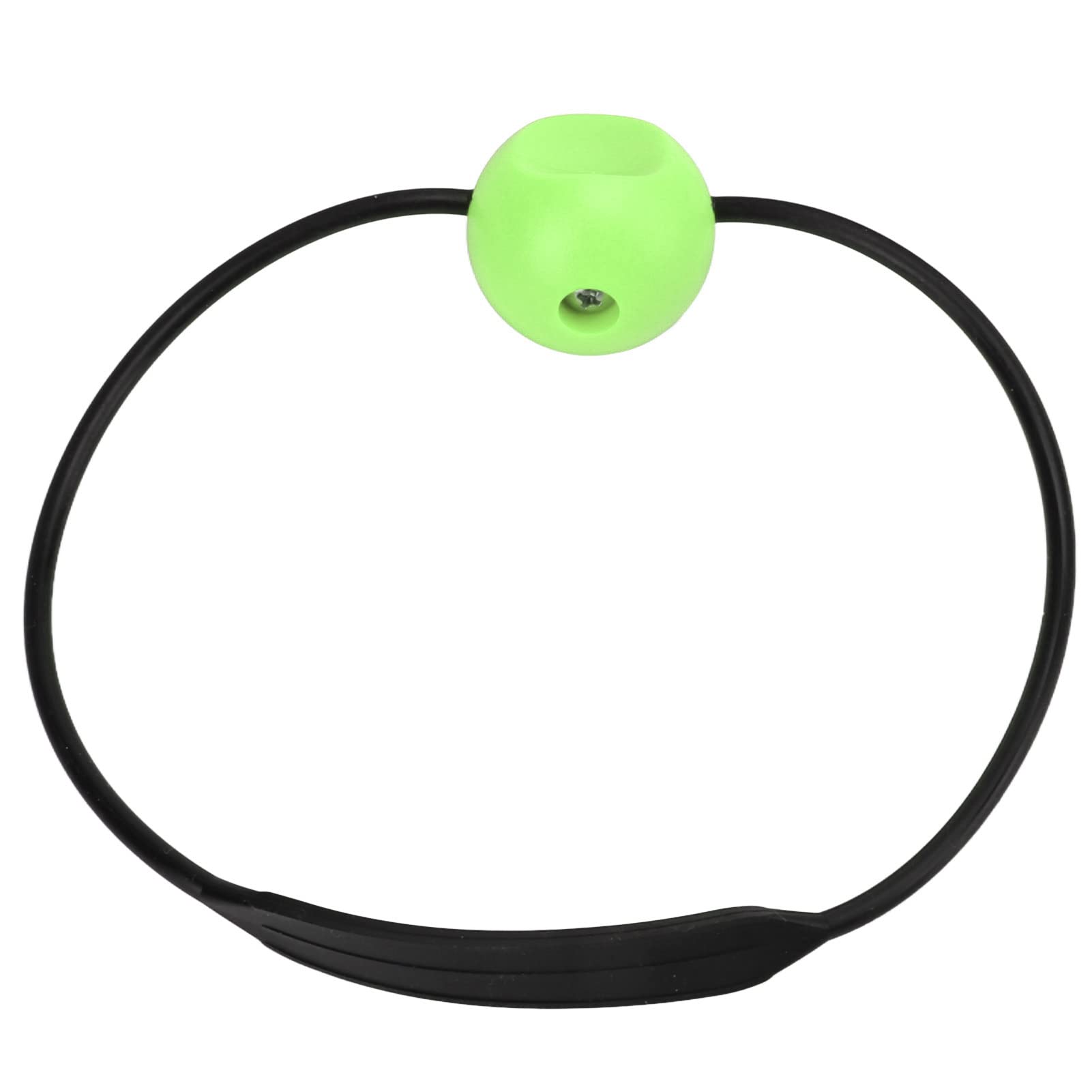 DriKou Diving Scuba Tank Cylinder, Banger Ball Underwater Signal Device Lightweight Durable Silicone PA66 Material for Scuba Diving Snorkeling (Black strap + green ball)