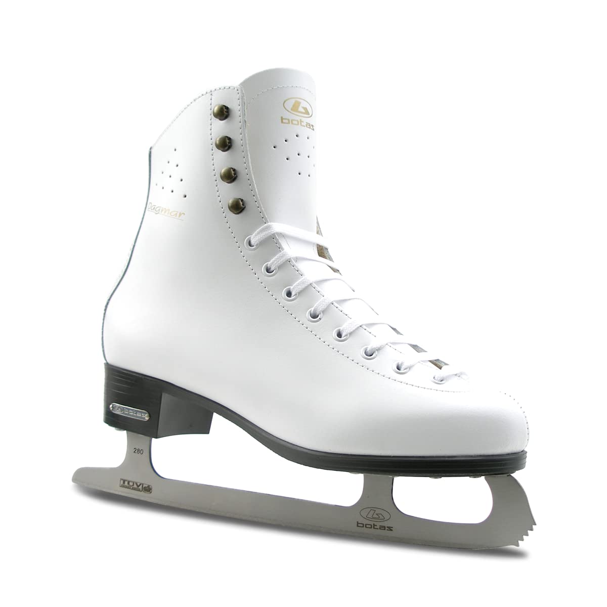 Botas - Modèle : 325 / Patins à glace pour filles, enfants/couleur : blanc/graphite, adulte 5,5