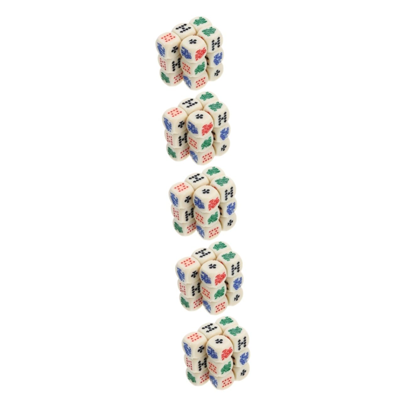 TOYANDONA 75pièces Dés Acrylique pour Poker Espagnol Accessoires De Jeux Amusants pour Et