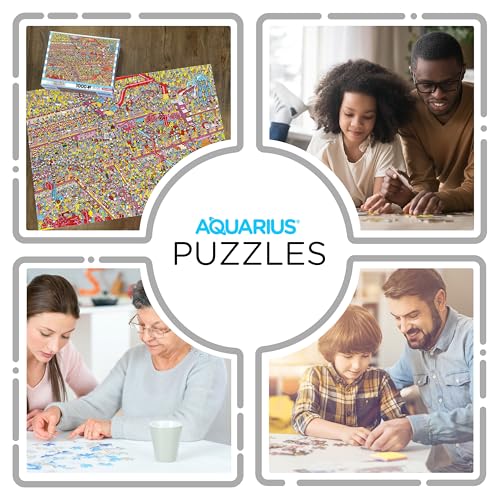 AQUARIUS Where’s Waldo? Cake Factory Puzzle de 1000 piezas - Ajuste preciso, libre de reflejos - Licenciado oficial de Where's Waldo - 22x28 pulgadas miniatura 5