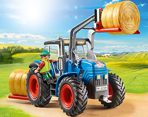 PLAYMOBIL Country 71004 Großer Traktor mit Zubehör und Anhängerkupplung, Spielzeug für Kinder ab 4 Jahren – Bild 3