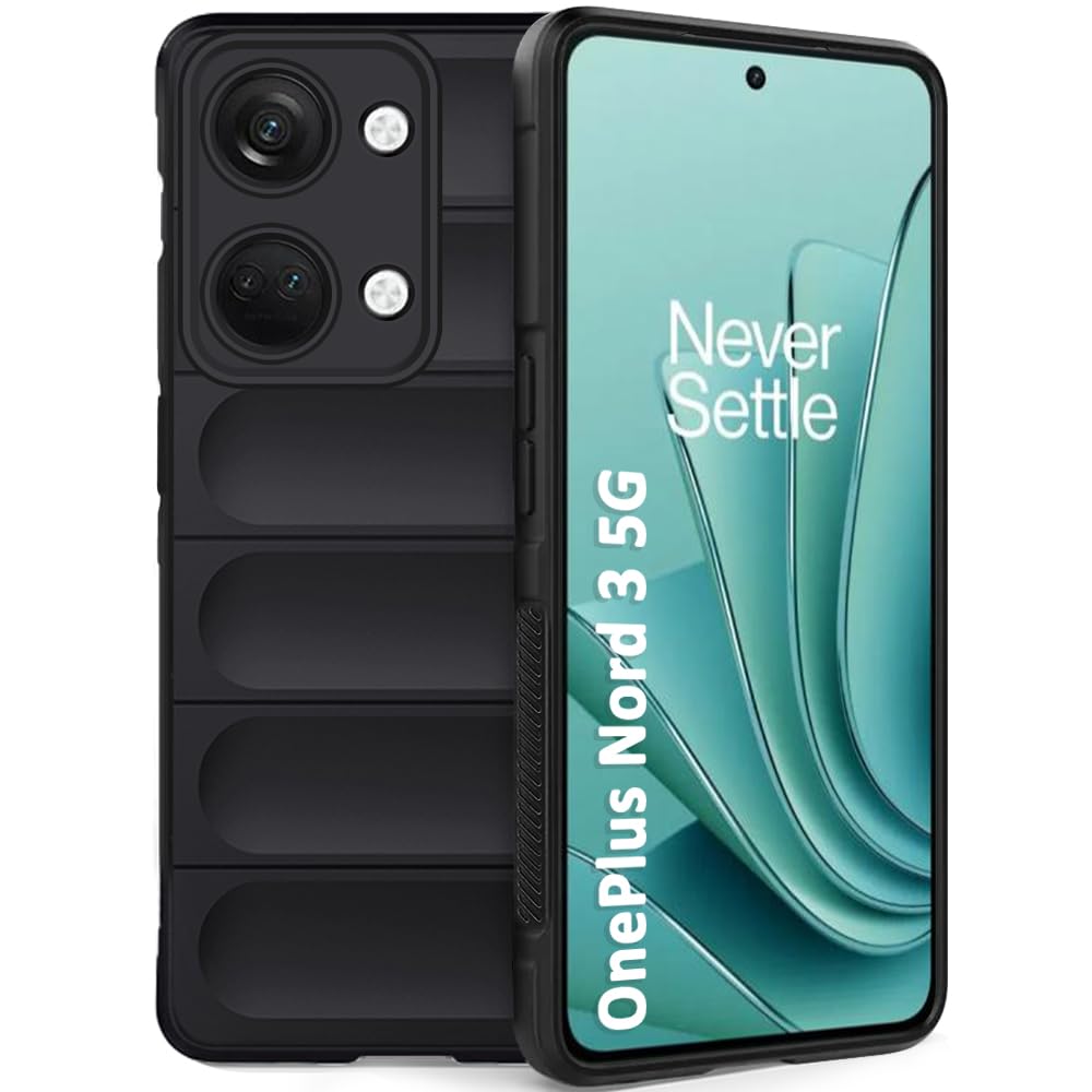 TheGiftKart Liquid Silicon Back Cover Case for OnePlus Nord 3 5G | Shockproof Military Grade Protection | Micro-Fibre Cloth On Inner Side | Built-in Anti-Slip Grip OnePlus Nord 3 Back Cover (Black) (B0C9Y876DM) Amazon Price History, Amazon Price Tracker