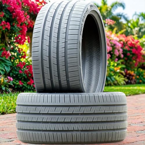 Set of 2 (TWO) Aplus PRO Racing All Season Passenger High Performance Radial Tires-235/35R19 235/35ZR19 235/35/19 235/35-19 91W Load Range XL 4-Ply BSW Black Side Wall UTQG 420AA