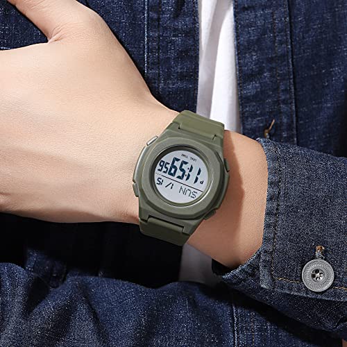 Gosasa LED Digital Watch for Men and Women Waterproof Stopwatch Wrist Watch 50ATM Waterproof Lightweight Sports Watch Casual Unisex Watches Chronograph Silicone Strap4