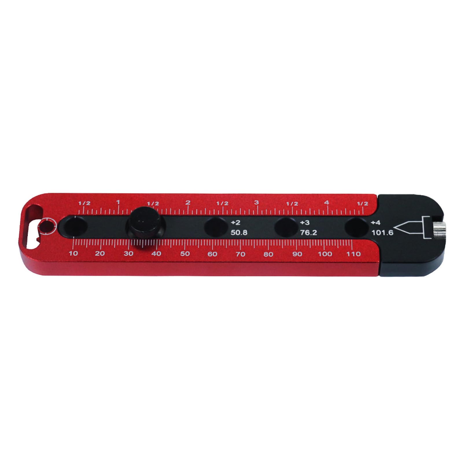 Woodworking Tools, Ruler Compass Gauge for Circular Drawing, Woodpecker Tools, Aluminum Alloy Scribing Circle Ruler, Adjustable Arc Center Finder Ruler