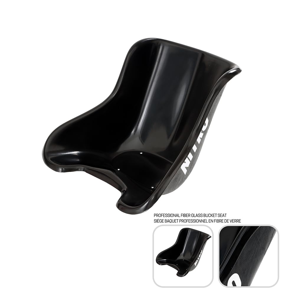 NitroKart Bucket seat - Siège baquet Karting Professionnel en Fibre de verre (Taille M/L)