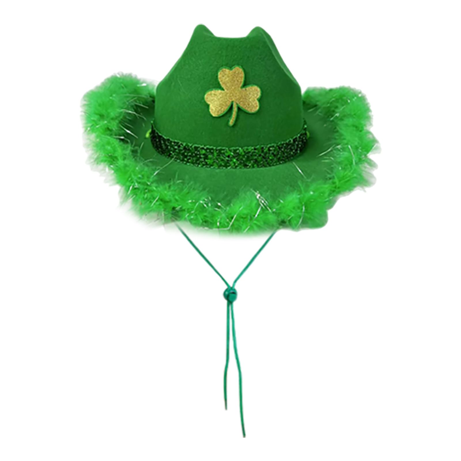 Adult Green Leprechaun Top Hat St Patrick's Day Accessories Novelty Hat Irish Gifts One Size Irish Fancy Dress Costume Accessory for Men and Women, Leprechaun Costume St Patricks Day Accessories