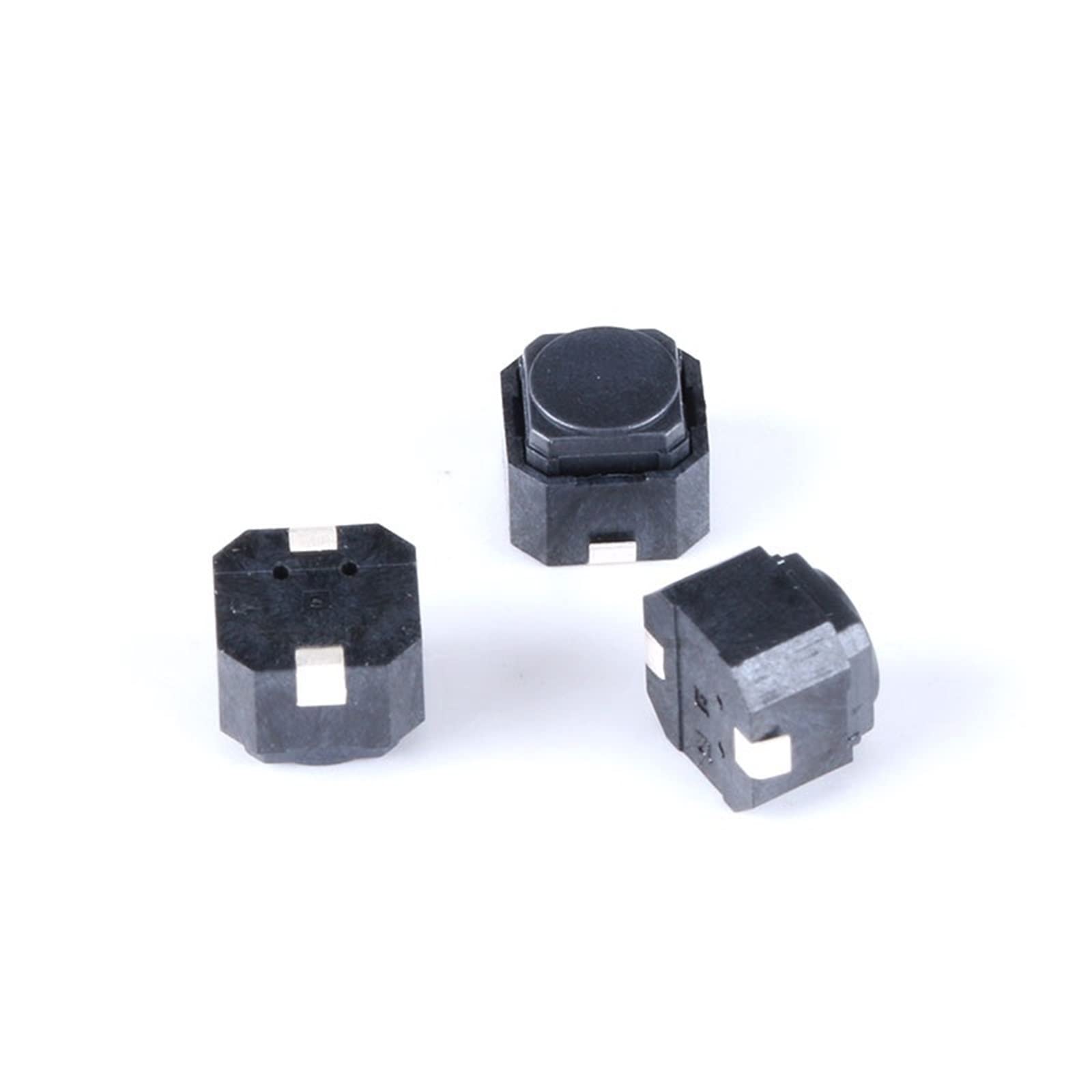 FQJYXWEWL Replacement Parts 100pcs/lot 6 * 6 * 5mm No Sound Silent Mute Push Button Switch Silicone Keypad Tact Switch 6 X6x5MM SMD 2P Pin Micro Switch