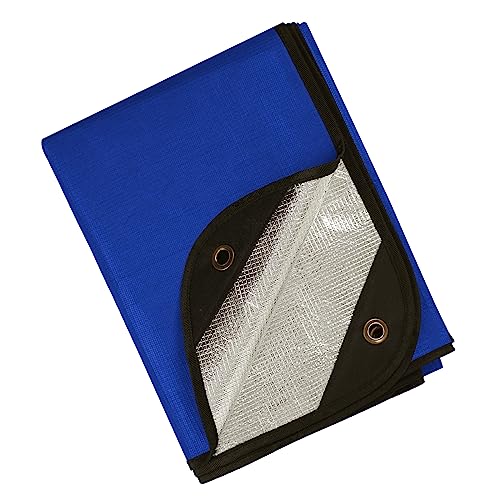 Image of Heavy Duty Survival Blanket -Multifunctional Reflective Tarp Thermal Blanket - 60 inch x 83 inch Waterproof Sandproof for Camping Hiking Outdoors Multifunctional Emergency Blanket