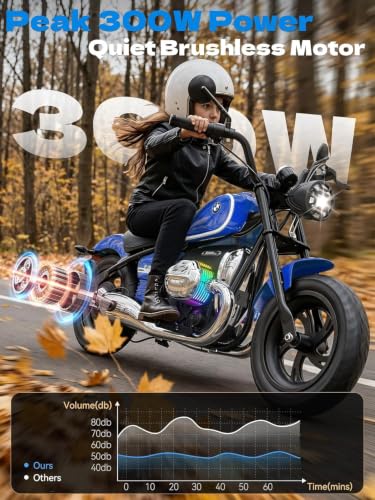 Image of ANPABO Licensed BMW 24V Kids Electric Motorcycle for Kids 5-8, Blue