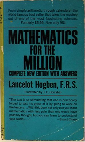 Mathematics for the Million B001QNDZ0M Book Cover