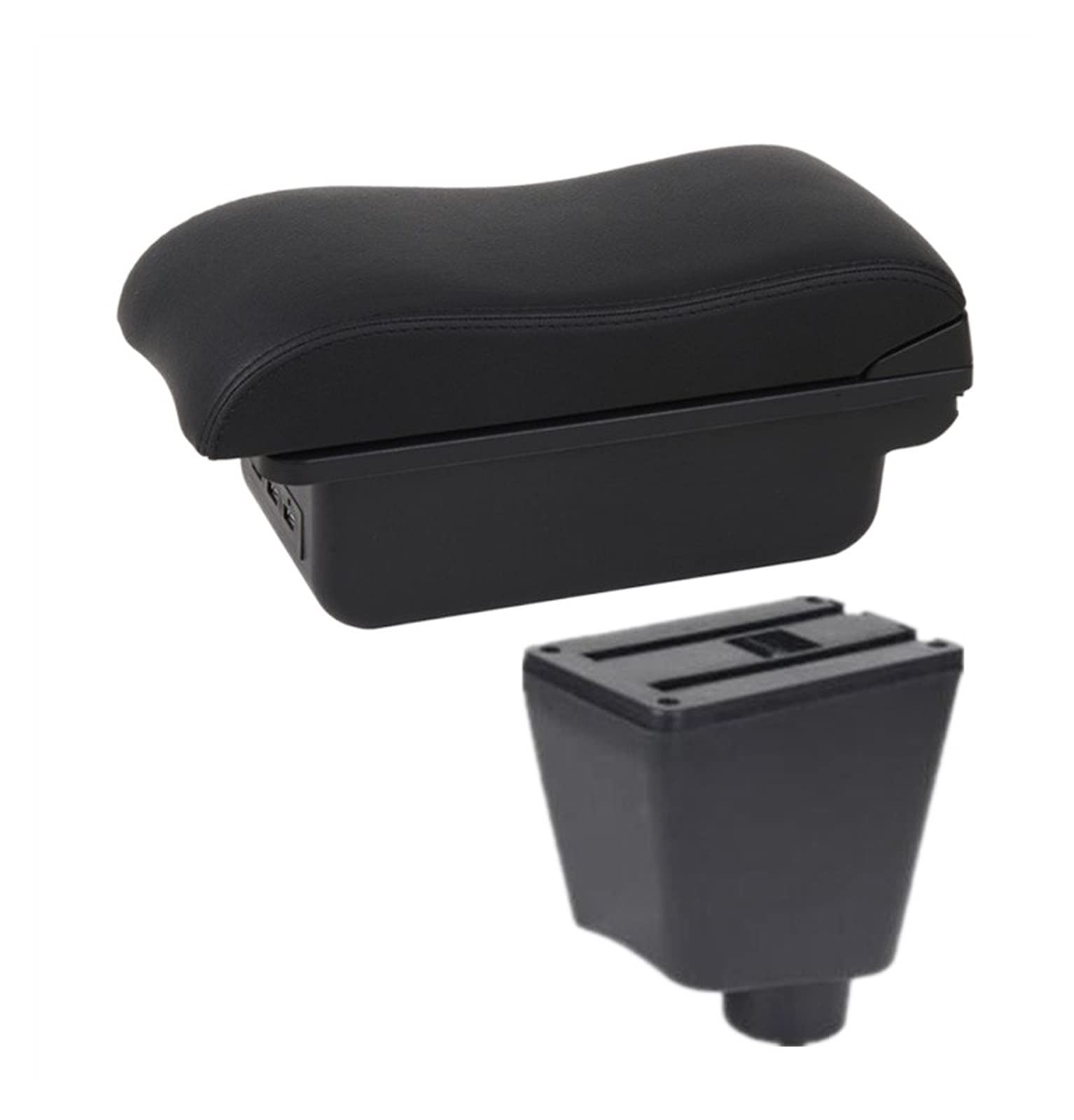 For Renault For Captur For Clio 4 Car Armrest Box Car Accessories Storage Box Holder Ashtray USB 2015-2018(B2 3 USB)