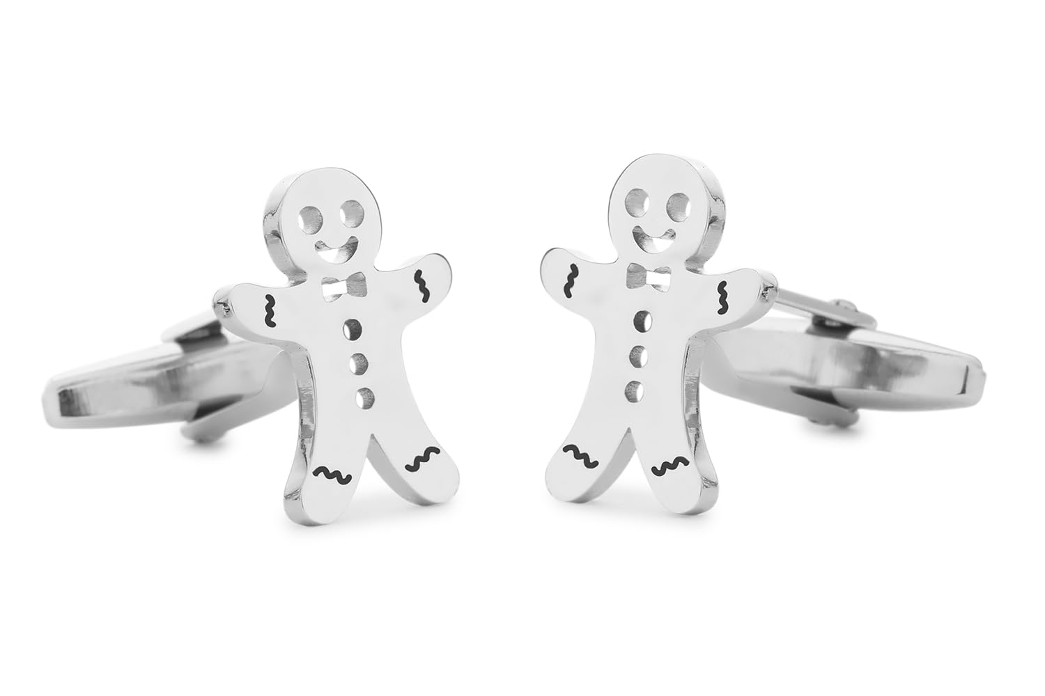 Gemelolandia | Gemelos para Camisa Galleta Jengibre Inox 20 mm Gemelos Originales Para Camisas | Para Hombres y Niños | Regalos Para Bodas, Comuniones, Bautizos